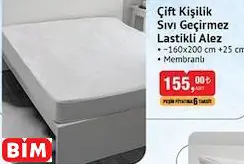 ÇİFT KİŞİLİK SIVI GEÇİRMEZ LASTİKLİ ALEZ ÇİFT KİŞİLİK SIVI GEÇİRMEZ LASTİKLİ ALEZ
